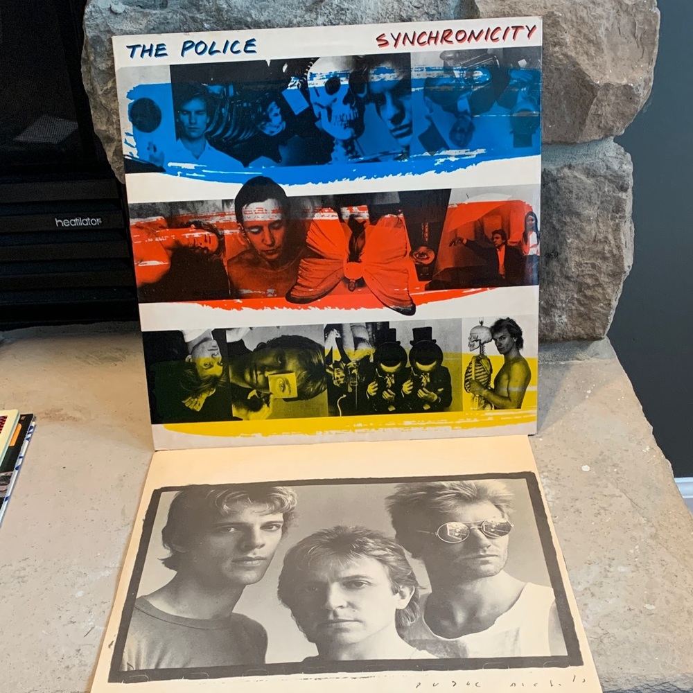 Police Synchronicity Vinyl Record - Blue, Red, Yellow